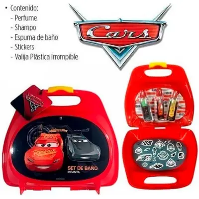 Valijita Set de Baño Disney Cars