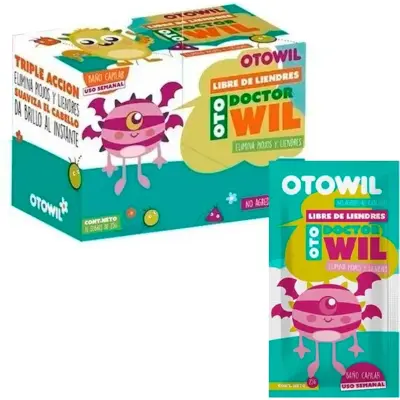 Piojicida Dr. Wil Otowil x 12 sobres
