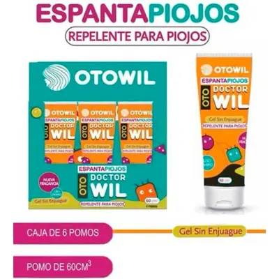 Repelente de Piojos en Gel Otowil 60 ml (Pack x6)