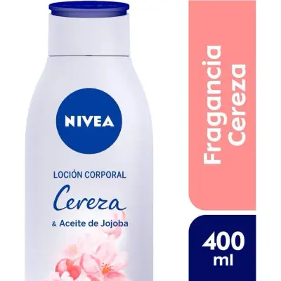 Loción Corporal Nivea con Cereza y Jojoba 400 ml