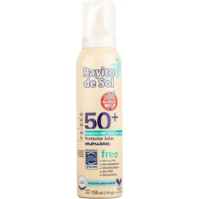 Protector Solar Rayito Mousse 50+ FPS 150 ml