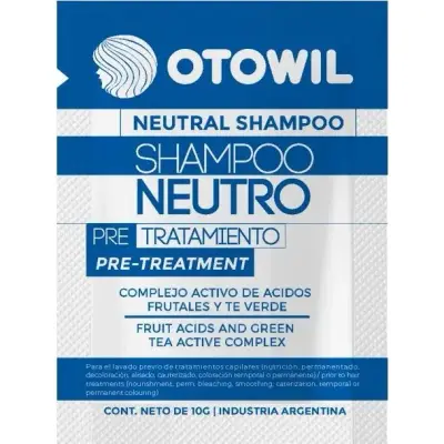 Shampoo Neutro Otowil Sobres x 10