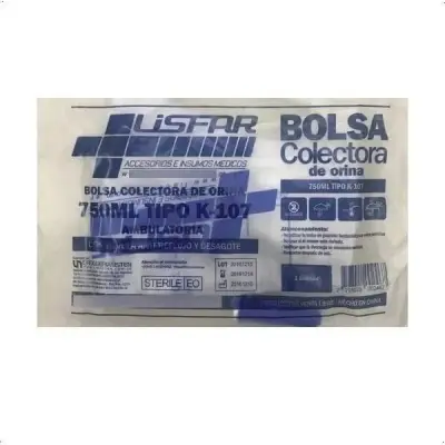 Colector de Orina Lisfar Ambulatorio K107 x 5 Unidades
