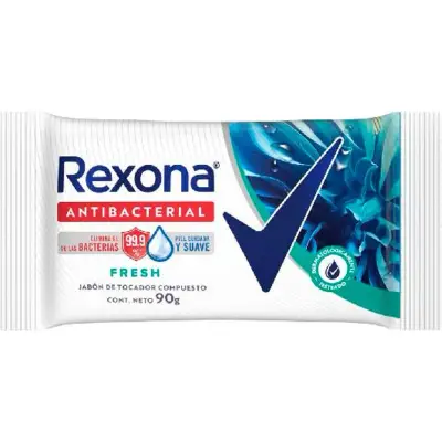 Jabón Antibacterial Rexona Fresh 90 g