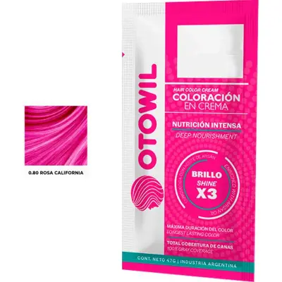 Tintura Capilar Otowil Argán Tono 0.80 x 25 Sobres