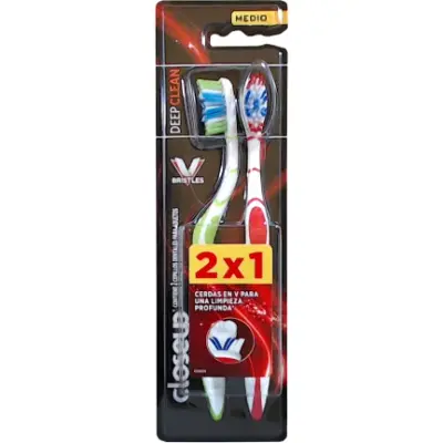 Cepillo de Dientes Close Up Deep Clean Medio Pack x 2