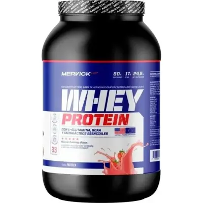 Suplemento Whey Protein Mervick Frutilla 1 kg