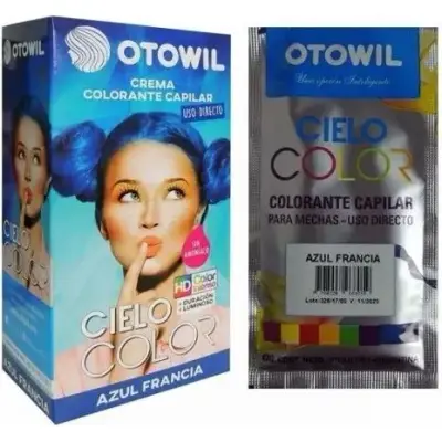 Tintura Capilar Otowil Cielo Azul Fantasía 47 g x 6 Unidades