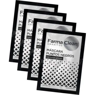 Máscara Facial Farmaclean para Puntos Negros 4 Sobres