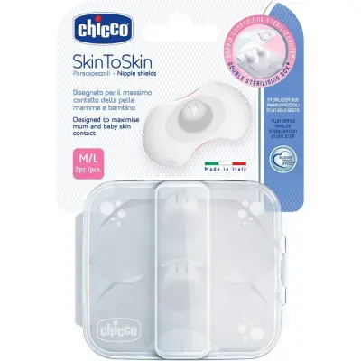 Pezoneras Chicco Skin To Skin Talle M/L