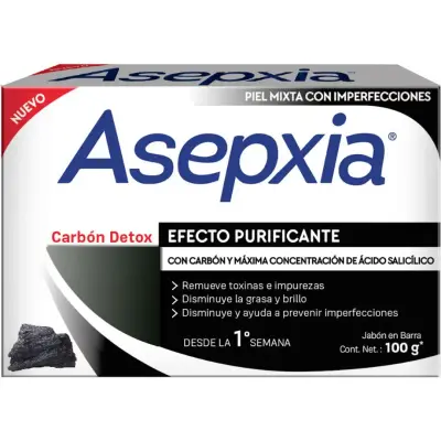 Jabón Asepxia Carbón 100 g