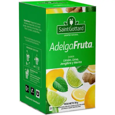 Té Saint Gottard Adelgafrut Limón, Lima y Jengibre x 20 saquitos