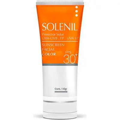 Protector Solar Solenil FPS 30 con Color Crema x 50 g