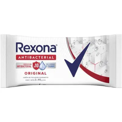 Jabón en Barra Rexona Antibacterial Original 3 x 90 g