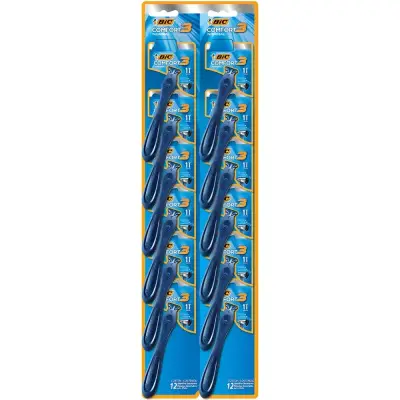 Máquina de Afeitar Bic Comfort 3 Normal x 12 Unidades