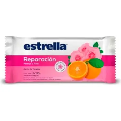 Jabón de Tocador Estrella Repara Pack 3x130 g