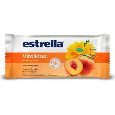 Jabón de Tocador Estrella Vitalizante Pack x3 130 g