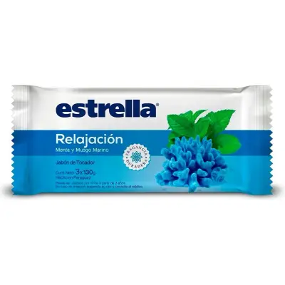 Jabón de Tocador Estrella Relajante Pack x3 130 g
