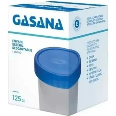 Recipiente Estéril Gasana 125 cc x 10 unidades