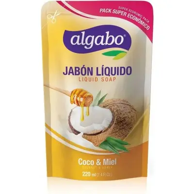 Jabón Líquido Algabo Repuesto 220 ml