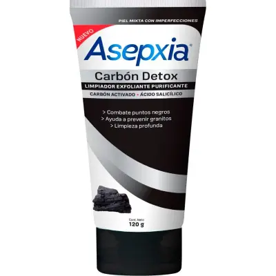 Gel Exfoliante Asepxia Carbón 120 g