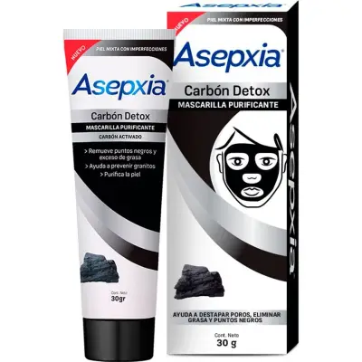 Máscara Facial Peel-Off Asepxia Carbón 30 g
