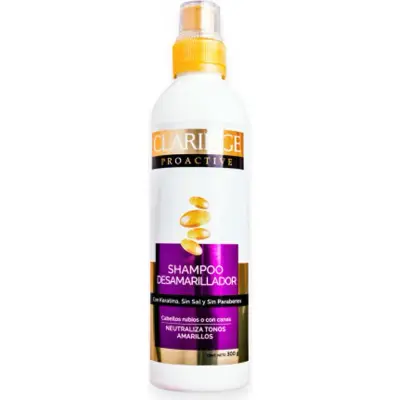 Shampoo Desamarillador Claridge 300 ml