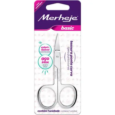 Tijera Curva de Acero Inoxidable Merheje Basic