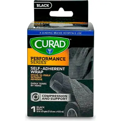Venda Autoadhesiva Curad 7.5 cm x 4.5 m Negra