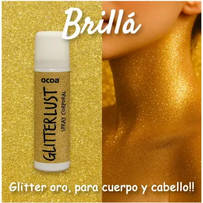 Gel Pocket Glitter Aerosol Oro
