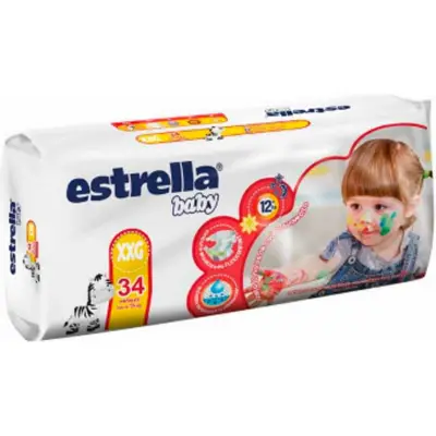 Pañales Estrella Baby Talle XXG x 34 unidades