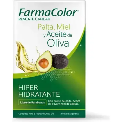 Acondicionador Farmacolor Rescue Palta Sobres x 5