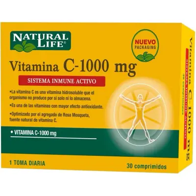 Vitamina C Natural Life 30 Comprimidos