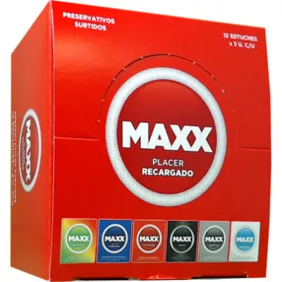 Preservativos Maxx Premium Mixta x 12 (pack 3)