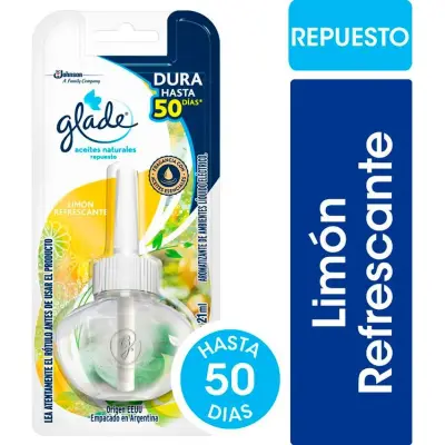 Desodorante de Ambiente Glade Aceites Naturales Limón Refrescante
