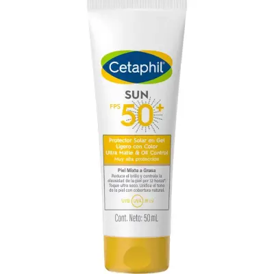 Protector Solar Cetaphil Sun FPS 50 con Color 50 ml