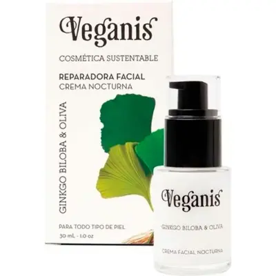 Crema Facial Reparadora Ginkgo Biloba Veganis