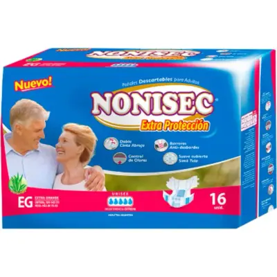 Pañal Nonisec Extra Grande Con Protección Xg x16