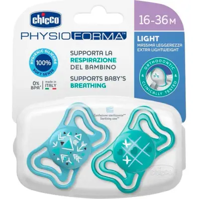 Chupete Chicco Physio Light +16 meses x2