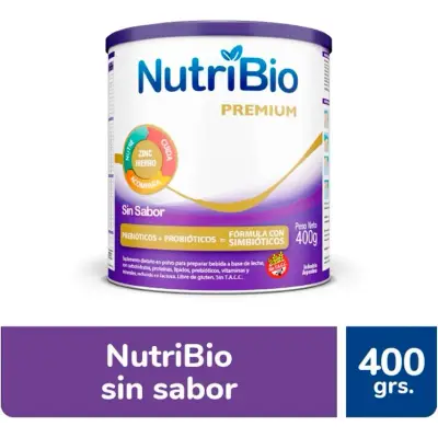 Suplemento Nutricional Nutribio Sin Sabor Lata 400 g