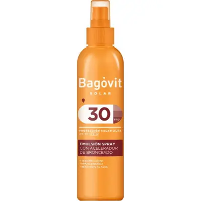 Protector Solar Bagovit Solar Acción Bronceadora FPS 30 200 ml