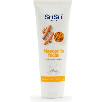 Máscara Facial Sri Sri Tattva Cúrcuma 100 g