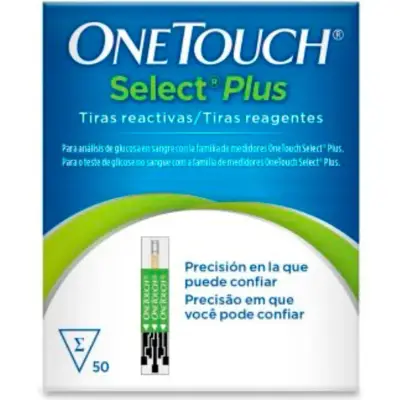 Tiras Reactivas OneTouch Select Plus x 50