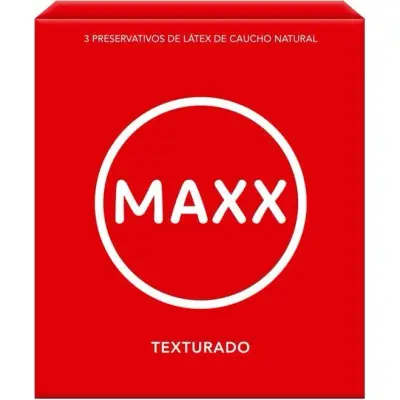 Preservativos Maxx Texturado Rojo x 3