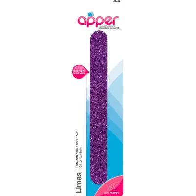 Lima para Uñas Apper con Brillo