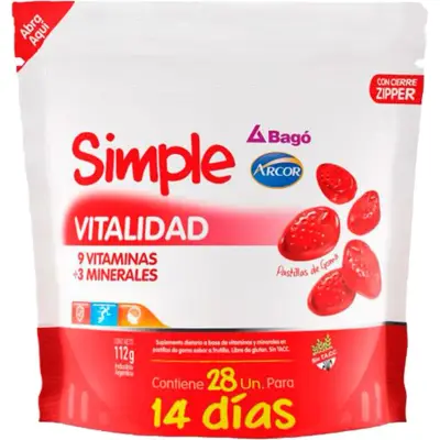 Simple Vitalid Bagó Pastillas Dispenser x 28