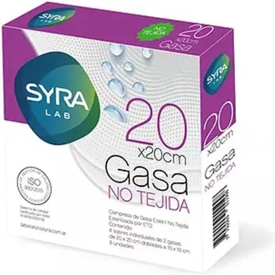 Gasa No Tejida Syra 20 x 20 cm x 8 Unidades