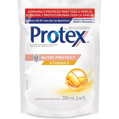 Jabón Líquido Protex Vitamina E Reparador 200 ml