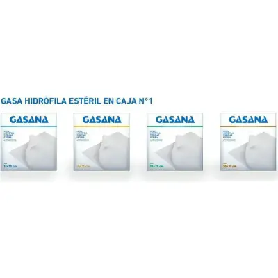 Gasa Estéril Gasana N°1 30x30 cm Caja 2 Sobres x 10
