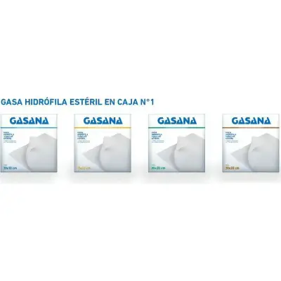 Gasa Estéril Gasana N°1 10x10 cm Caja x 20 Sobres